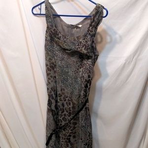 Amelia grey and purple belted dress size 6